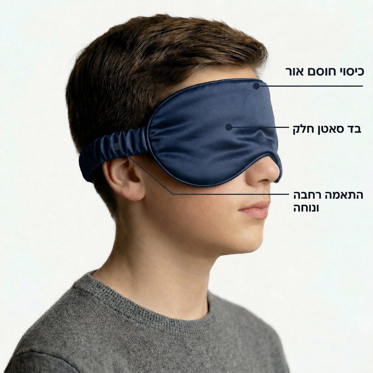מסכת הפנים של נובלו - חסימת אור ונוחות מקסימלית.